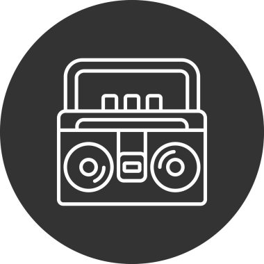 Müzik simgesinin vektör illüstrasyonu