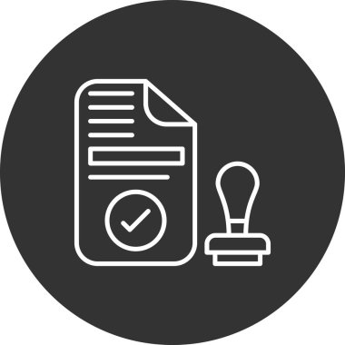 Kontrol listesi simgesi vektör illüstrasyonu