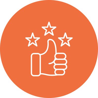 başparmak aşağı simgesi. Vektör illüstrasyon biçimi düz ikonik sembol, yuvarlak açılar, beyaz arkaplan.