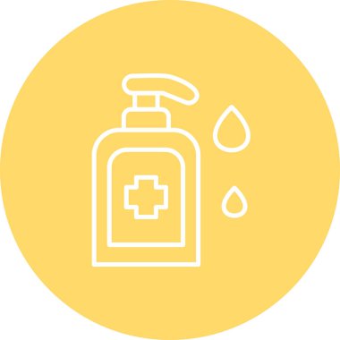 sabun simgesi, vektör illüstrasyonu.