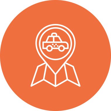 araba simgesi vektör illüstrasyonu