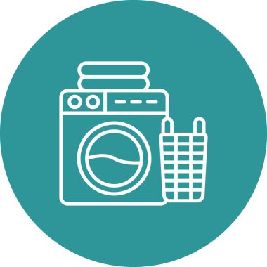 Yıkama. Web simgesi basit tasarım