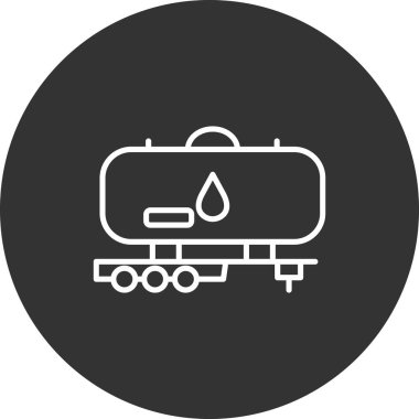 gaz tankı ikonu vektör illüstrasyonu