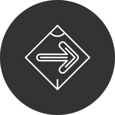 ok simgesinin vektör illüstrasyonu