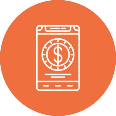 Vektör mobil ağ simgesi