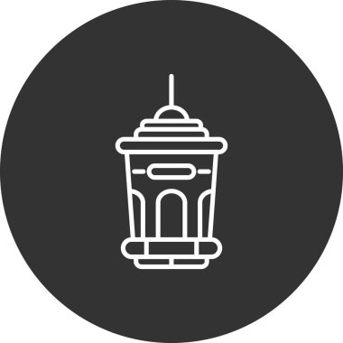 kahve fincanı vektör çizgisi simgesi, vektör, illüstrasyon