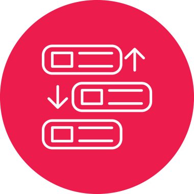 Bir ok simgesinin vektör illüstrasyonu