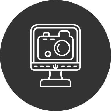 Kameranın vektör illüstrasyonu