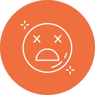 üzgün emoji simgesi vektör illüstrasyonu