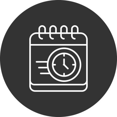 çalar saat simge vektör çizim