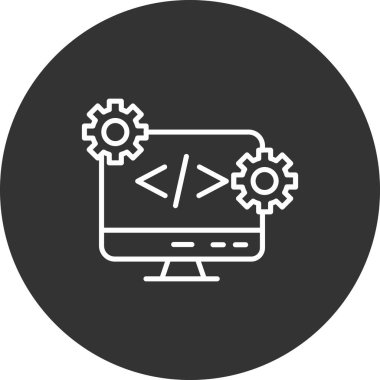 Web tasarımı ve geliştirme düz vektör simgesi