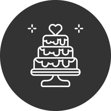 Kalpli pastaların vektör çizimi, pasta simgesi