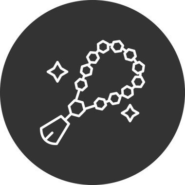 Bir zincir simgesinin vektör illüstrasyonu