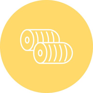 Bir balık oltasının simgesi, tasarımın basit bir sembolü için uygun. Basit vektör. Yapılabilir. dizayn şablonu.