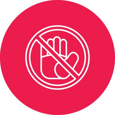 İşaret simgesi yok. vektör illüstrasyonu