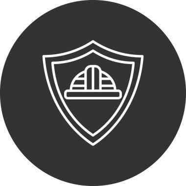 kalkan simgesi, vektör illüstrasyonu