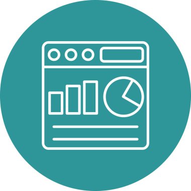 Tarayıcı penceresi. Web simgesi basit tasarım