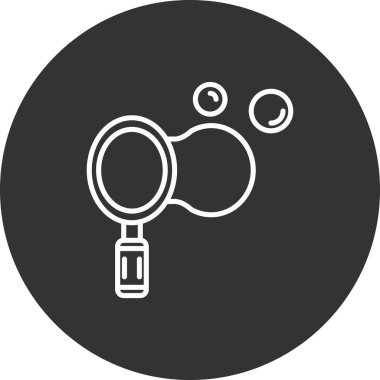 Büyüteç simgesi. vektör illüstrasyonu