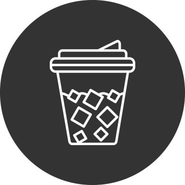 Kahve fincanı simgesinin vektör çizimi