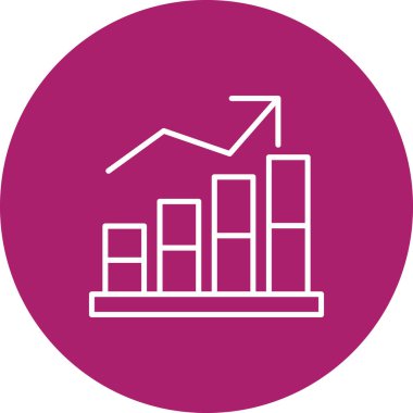 İş ve finans simgesinin vektör illüstrasyonu