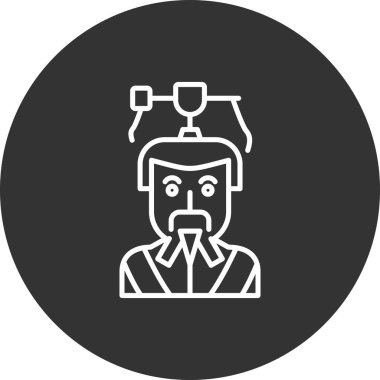 Modern b 'nin vektör çizimi kafatası simgesinden yoksun