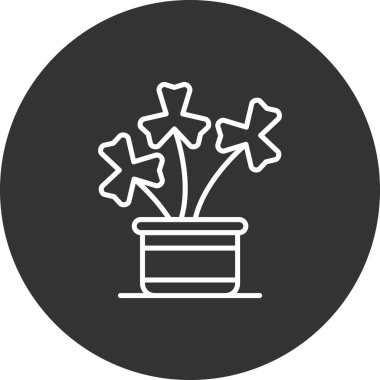 Çiçek. Web simgesi basit tasarım