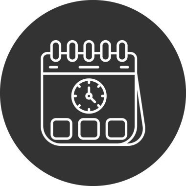 Takvim simgesi vektör illüstrasyon tasarımı