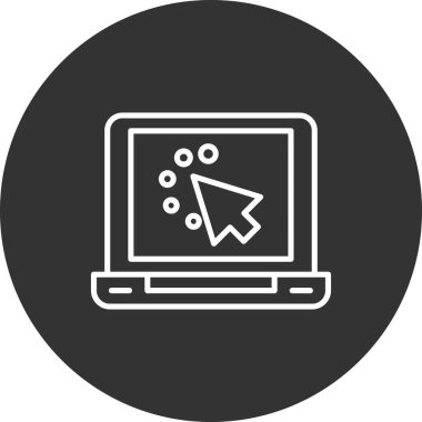 vektör dizüstü simgesi illüstrasyonu