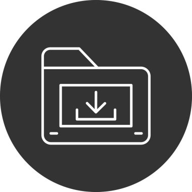 Dosya simgesinin vektör illüstrasyonu