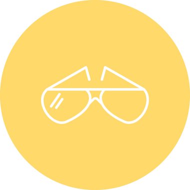 Modern güneş gözlüğü simgesinin vektör illüstrasyonu