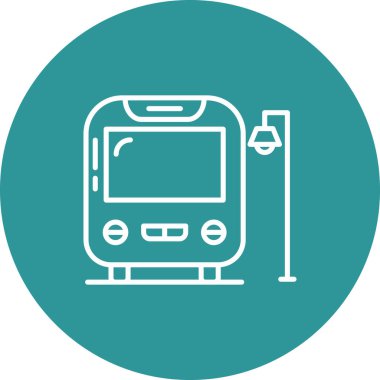 tren simgesi vektör illüstrasyonu