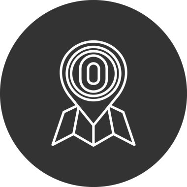 konum haritası işaretleyici konum simgesi ana hat biçiminde