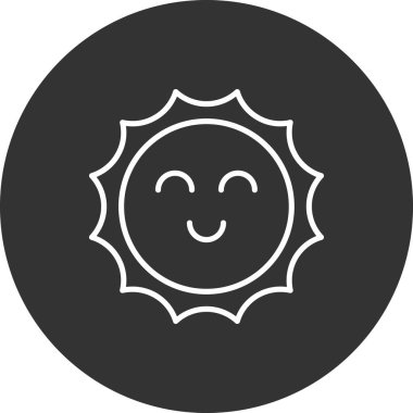 Güneş Simgesi Vektör illüstrasyonu