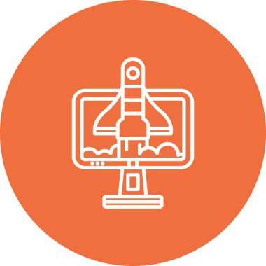 uzay roketi kutsal kişilerin resmi, vektör çizim