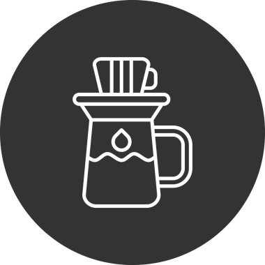 kahve fincanı ikonu vektör illüstrasyonu