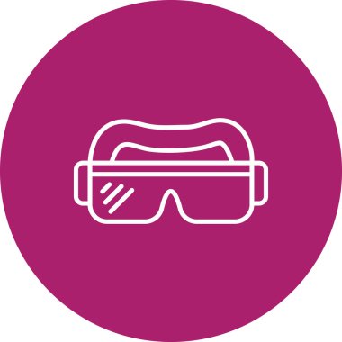 Modern b 'nin vektör illüstrasyonunda gözlük simgesi yok. gözlük