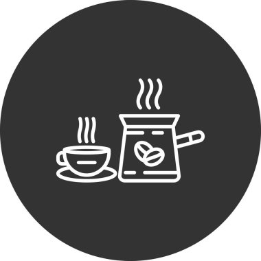 Vektör Kahve Simgesi illüstrasyonu