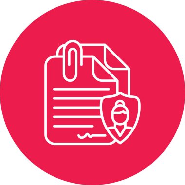 Belge simgesinin vektör illüstrasyonu