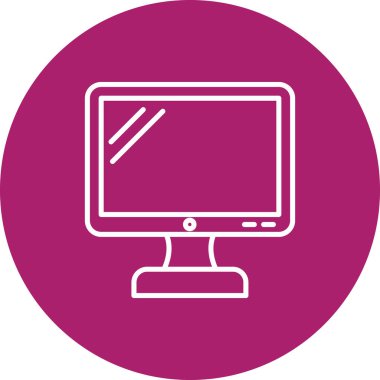 bilgisayar ekranı simgesi, vektör illüstrasyonu