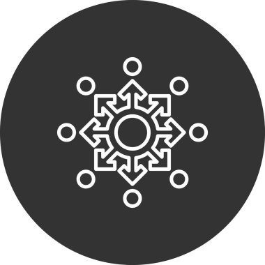 Seo simgesinin vektör illüstrasyonu