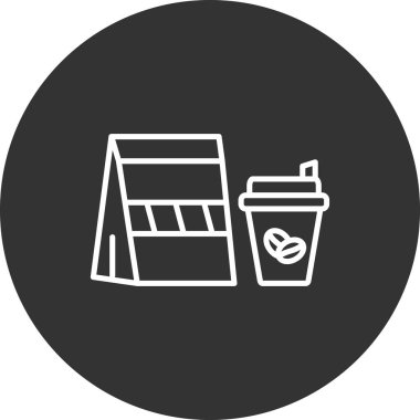 Gıda simgesinin vektör illüstrasyonu