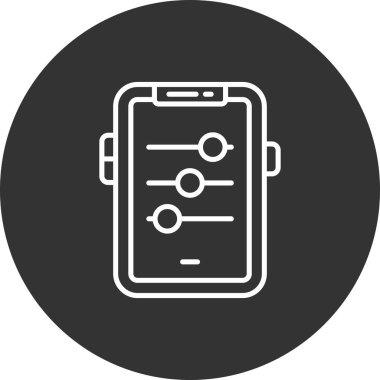 Modern simgenin vektör illüstrasyonu