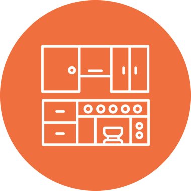 Mutfak simgesinin vektör çizimi