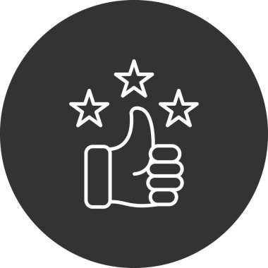 Simge vektör illüstrasyonunu parmakla