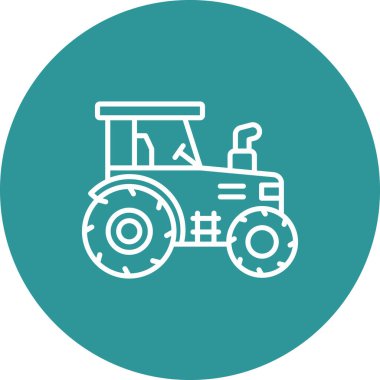 çiftlik traktörü vektör illüstrasyonu