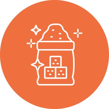 Gıda simgesi için vektör torbası