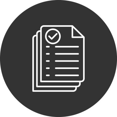 belge simgesi, vektör illüstrasyon tasarımı