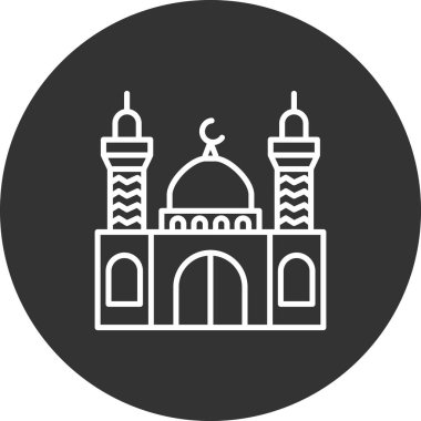 ramadan ikon vektör illüstrasyonu