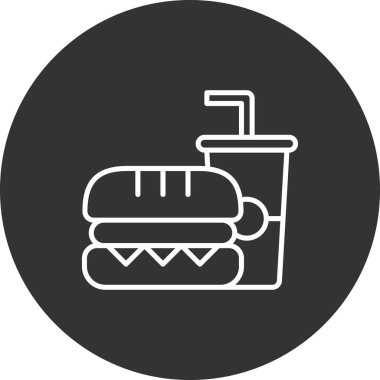 Gıda simgesinin vektör illüstrasyonu