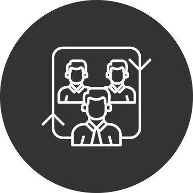 İş ve finans simgesinin vektör illüstrasyonu